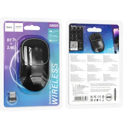 Беспроводная мышь BT Hoco GM25 Black, Черная