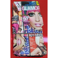 Чохол-книжка Універсальна 5.8" SC Журнали малюнок