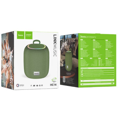 Колонка Bluetooth Hoco HC14 Link sports Green, Зеленая