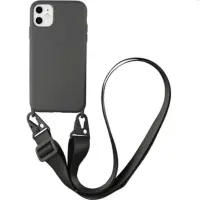 Чохол накладка Soft Silicone Crossbody iPhone 11 Чорна