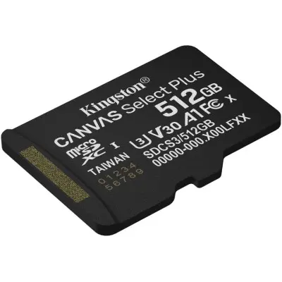 Карта пам\'яті Micro SD 512Gb Kingston Canvas (UHS-1) (R-100Mb/s)