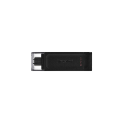 Флеш пам\'ять USB 64Gb Kingston Flash DT70 Type-C Black