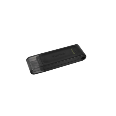 Флеш пам\'ять USB 64Gb Kingston Flash DT70 Type-C Black