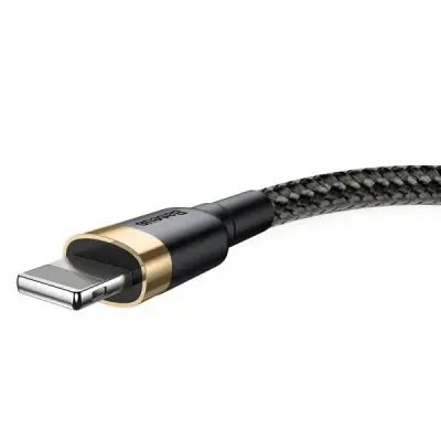 Кабель Baseus Cafule Lightning 1м Чорно-золотий Кабель Baseus Cafule Lightning 1м Чорно-золотий