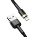Кабель Baseus Cafule Lightning 1м Чорно-золотий Кабель Baseus Cafule Lightning 1м Чорно-золотий