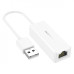 Кабель BOROFONE DH7 Ricco USB-A ethernet adapter Белый