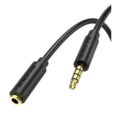 Кабель AUX Borofone BL12 2м Чорний Кабель AUX Borofone BL12 2м Чорний