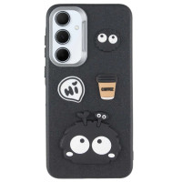 Чохол накладка LeatherToys Samsung A356 (A35 5G) Monster Чорна Чохол накладка LeatherToys Samsung A356 (A35 5G) Monster Чорна