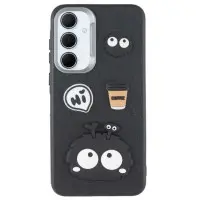 Чехол накладка LeatherToys Samsung A356 (A35 5G) Monster Черная