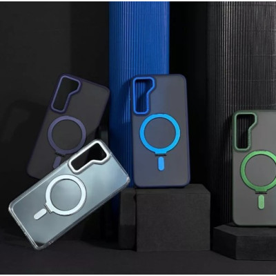 Чехол накладка WAVE Attraction MagSafe Samsung S921 (S24) Черная
