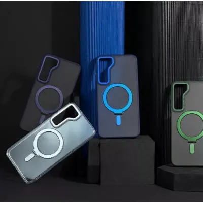 Чехол накладка WAVE Attraction MagSafe Samsung S921 (S24) Черная