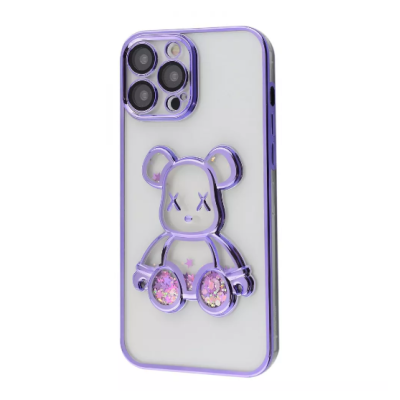 Чехол накладка Shining Bear iPhone 13 Pro Max Темно-фиолетовая