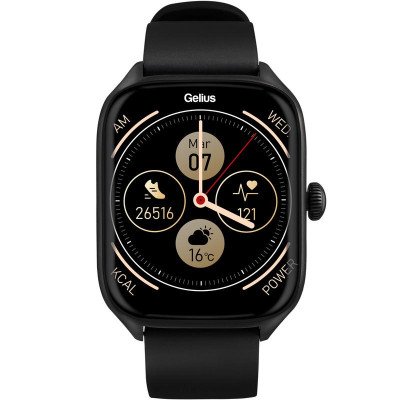 Смарт годинник Gelius GP-SW012 ( Amazwatch GTS) Black, Чорний