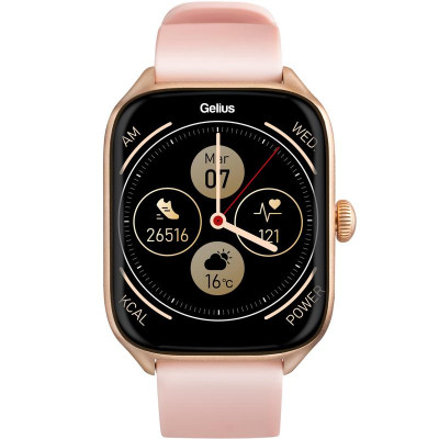 Смарт часы Gelius GP-SW012 ( Amazwatch GTS) Rose Gold, Розовое золото