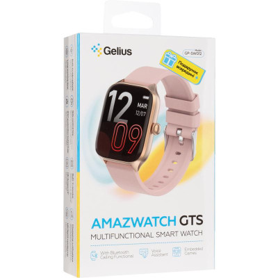 Смарт часы Gelius GP-SW012 ( Amazwatch GTS) Rose Gold, Розовое золото