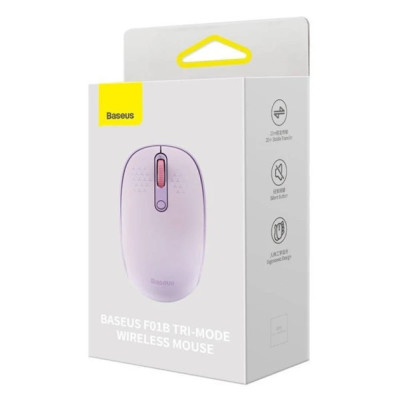 Бездротова миша BT Baseus F01B Purple, Фіолетова