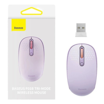 Бездротова миша BT Baseus F01B Purple, Фіолетова