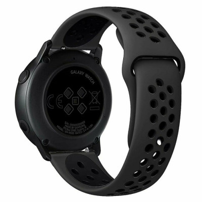 Ремінець Amazfit Bip (Універсальний 20мм) Nike Sport Чорний Антрацит