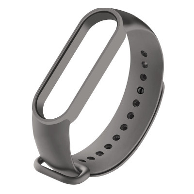 Ремешок Силикон Mi Band 3/4 (Серый) Светло-оливковый