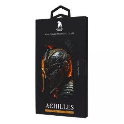 Защитное стекло Achilles 5D iPhone 15 Чёрное