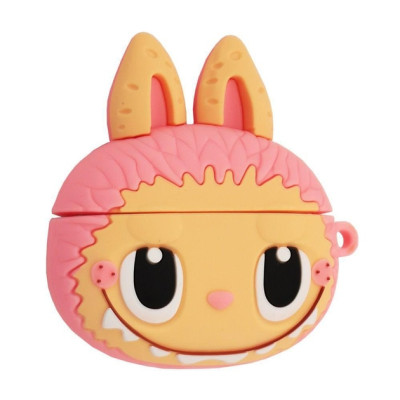 Чехол для наушников AirPods 4 3D Labubu Розовый