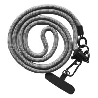 Шнурок NEW 8mm з карабіном + Тримач (універсальний) Сірий
