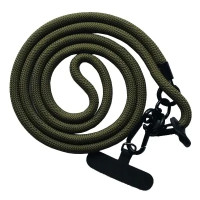 Шнурок NEW 8mm з карабіном + Тримач (універсальний) Сірий