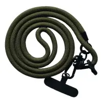 Шнурок NEW 8mm з карабіном + Тримач (універсальний) Сірий