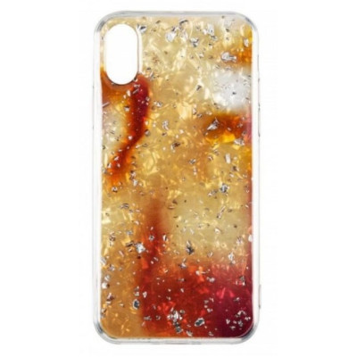 Чехол накладка Baseus Light Stone iPhone X Золотая