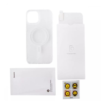 Чехол накладка Baseus Crystal MagSafe iPhone 14 Plus Прозрачная