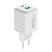Мережевий зарядний пристрій Armorstandart Poweraze 20W USB-C+USB-A White, Білий