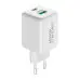 Мережевий зарядний пристрій Armorstandart Poweraze 20W USB-C+USB-A White, Білий