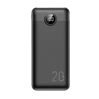 Універсальна мобільна батарея Повербанк VEGER L20S Ultra Slim 20000mAh 20W Чорний