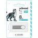 Флеш память USB 8Gb Wibrand Irbis USB 2.0 Silver, Серебристый