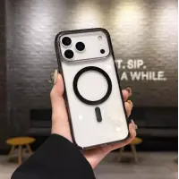 Чехол Накладка Creative MagSafe iPhone 17 Pro Max Черная Чехол Накладка Creative MagSafe iPhone 17 Pro Max Черная