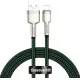 Кабель дата Baseus Cafule Metal Lightning 1м Зеленый