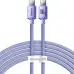 Кабель Baseus Crystal Shine Type-C to Type-C 1.2м Фиолетовый