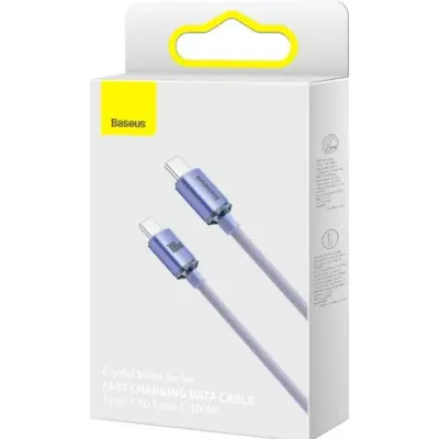 Кабель Baseus Crystal Shine Type-C to Type-C 1.2м Фиолетовый Кабель Baseus Crystal Shine Type-C to Type-C 1.2м Фиолетовый