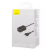 Сетевое зарядное устройство Baseus GaN3 Pro 65W (2 type-C+USB) + Кабель Type-C to Type-C Black, Чёрный