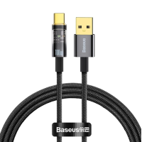 Кабель дата Baseus Explorer Type-C 100W 1м Чорний Кабель дата Baseus Explorer Type-C 100W 1м Чорний