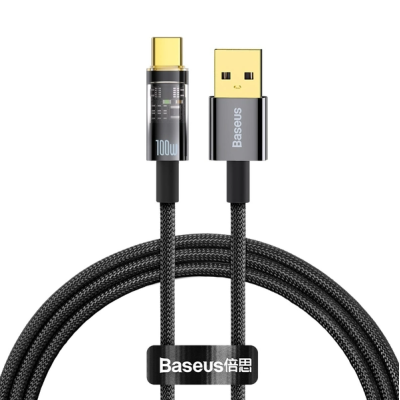 Кабель дата Baseus Explorer Type-C 100W 1м Чорний