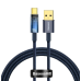 Кабель дата Baseus Explorer USB Type A - Type-C 100W 1м Синий