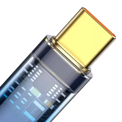 Кабель дата Baseus Explorer USB Type A - Type-C 100W 1м Синий