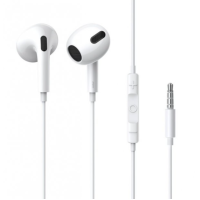 Проводные наушники вкладыши-гарнитура Baseus Encok H17 lateral in-ear Wired Earphone White, белый