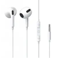 Провідні навушники вкладиші-гарнітура Baseus Encok H17 lateral in-ear Wired Earphone White, білий