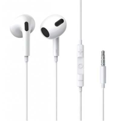 Проводные наушники вкладыши-гарнитура Baseus Encok H17 lateral in-ear Wired Earphone White, белый