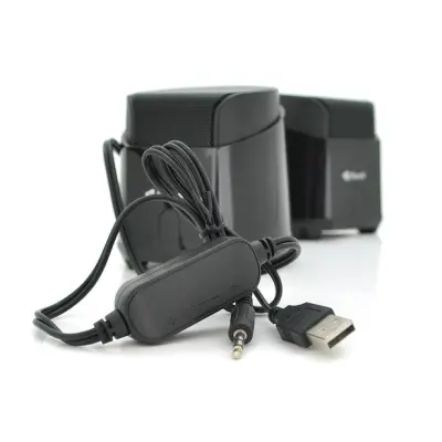 Колонка компьютерная 2.0 Kisonli K500 Black, Черная