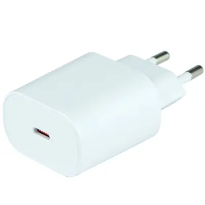 Мережевий зарядний пристрій Hoco N22 Type-C Q.C.3.0 + Кабель Type-C to Lightning White, Білий