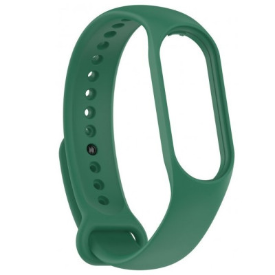 Ремешок Силикон Mi Band 5/6/7Зеленый Арми