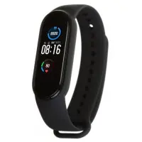 Ремешок Силикон Mi Band 5/6/7 Черный Ремешок Силикон Mi Band 5/6/7 Черный